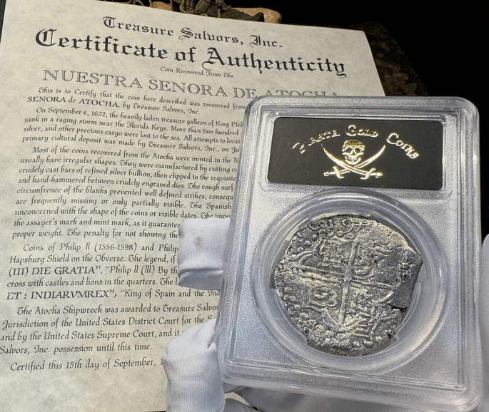 Bolivia 8 Reales 1619 "Atocha 1622 Shipwreck" NGC G