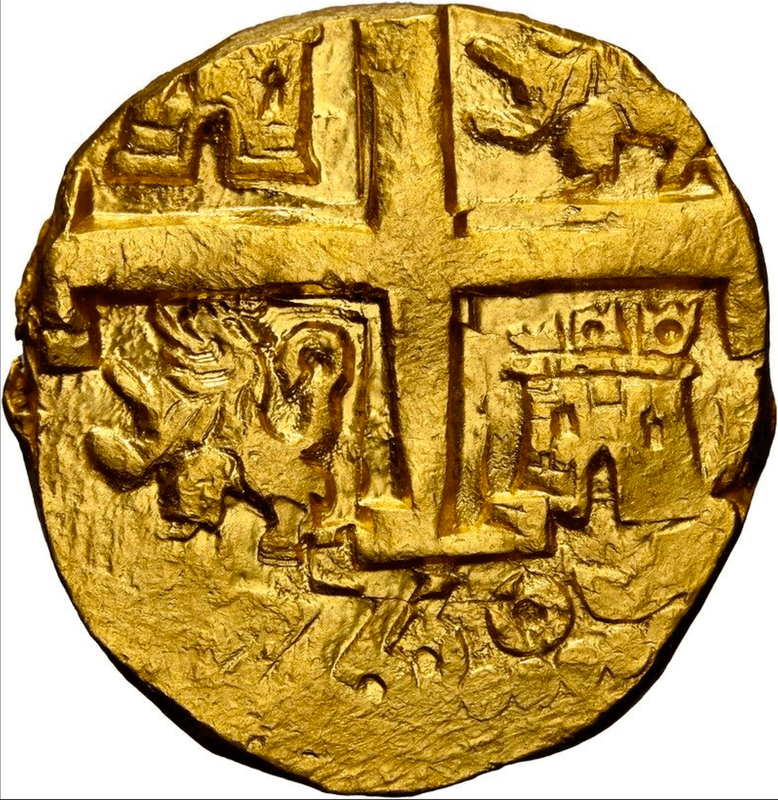 Peru 4 Escudos 1750 "La Luz Shipwreck" NGC 63 3