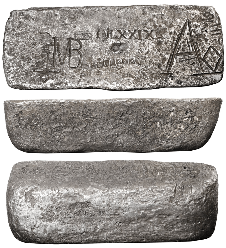 84 lb Factor 1.0 "Atocha 1622 Shipwreck" Silver Bar