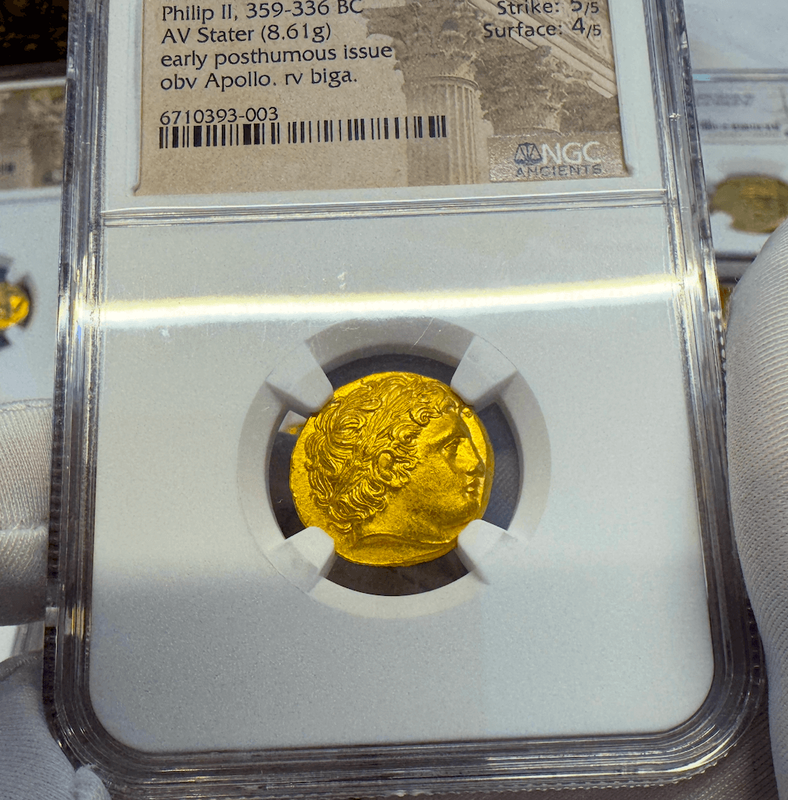 Kingdom of Macedon "Philip II" 359-336BC NGC CH AU 5x4 2