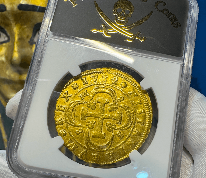 Spain 8 Escudos 1712 NGC AU 2