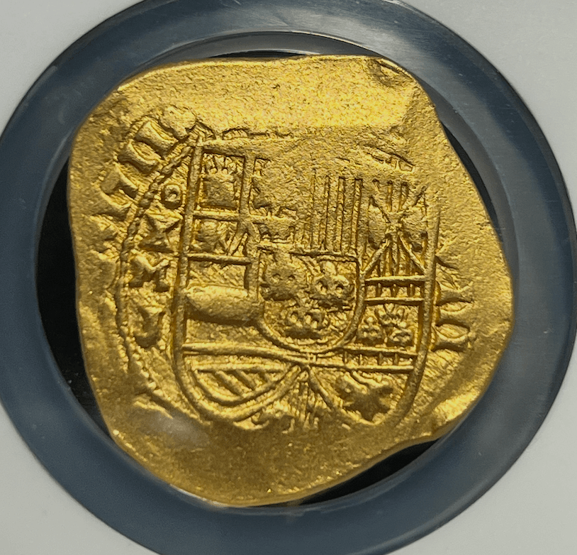 Mexico 8 Escudos 1711 "1715 Fleet Shipwreck" NGC AU 4