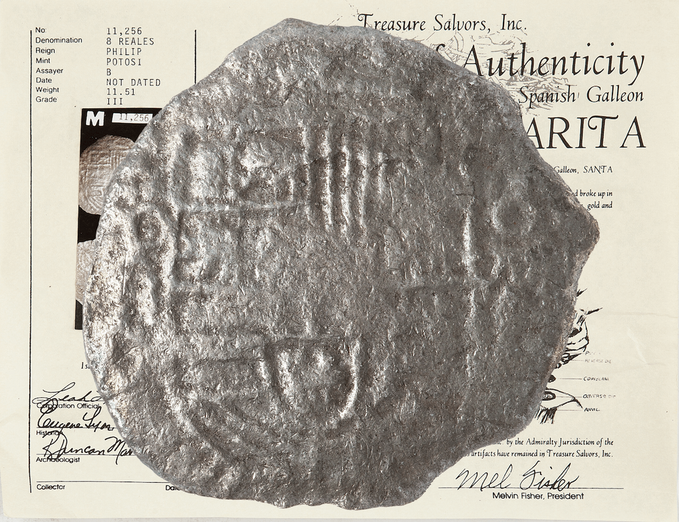 Bolivia 8 Reales 1603-1612 "Santa Margarita 1622 Shipwreck" RAW