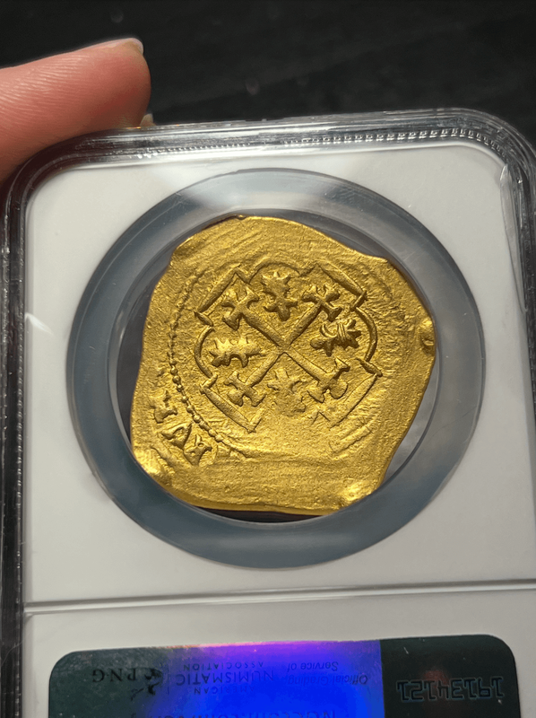Mexico 8 Escudos 1711 "1715 Fleet Shipwreck" NGC AU 6