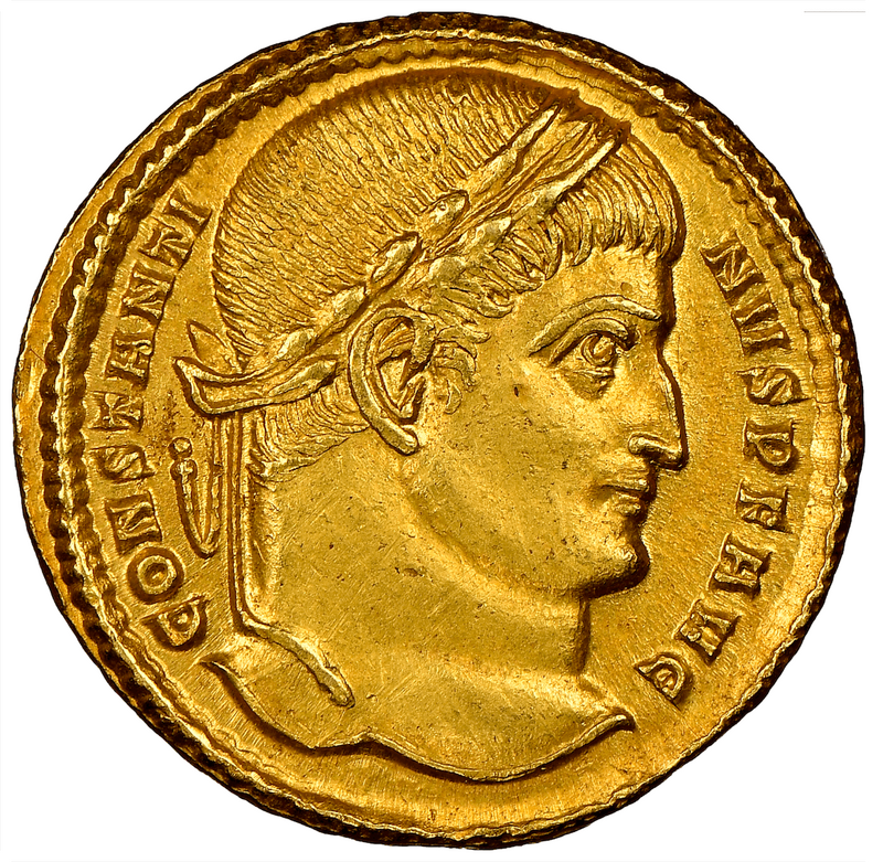 Roman Empire "Constantine the Great" NGC Ch AU 5x4 5
