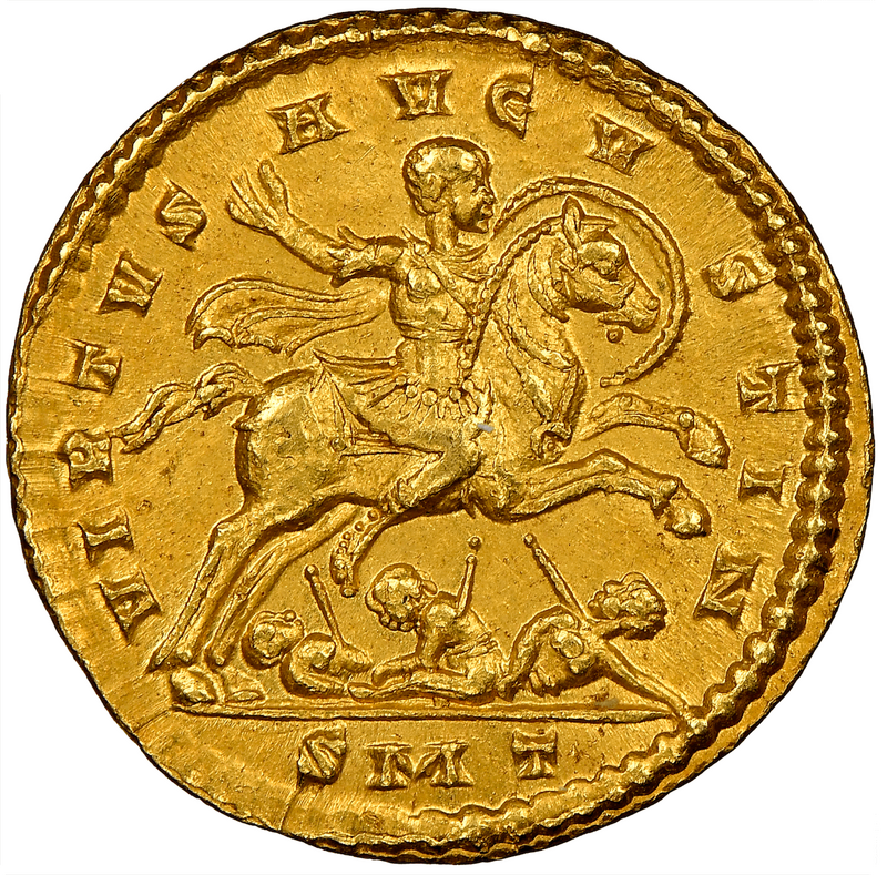 Roman Empire "Constantine the Great" NGC Ch AU 5x4 6