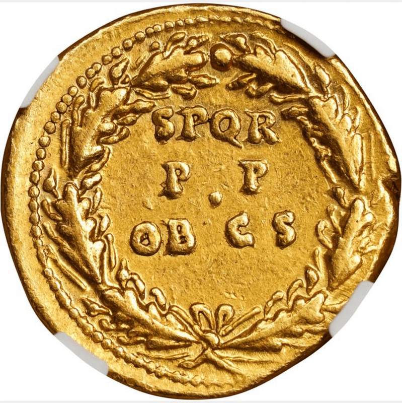 Roman Empire "Claudius" NGC VF 5x4 3