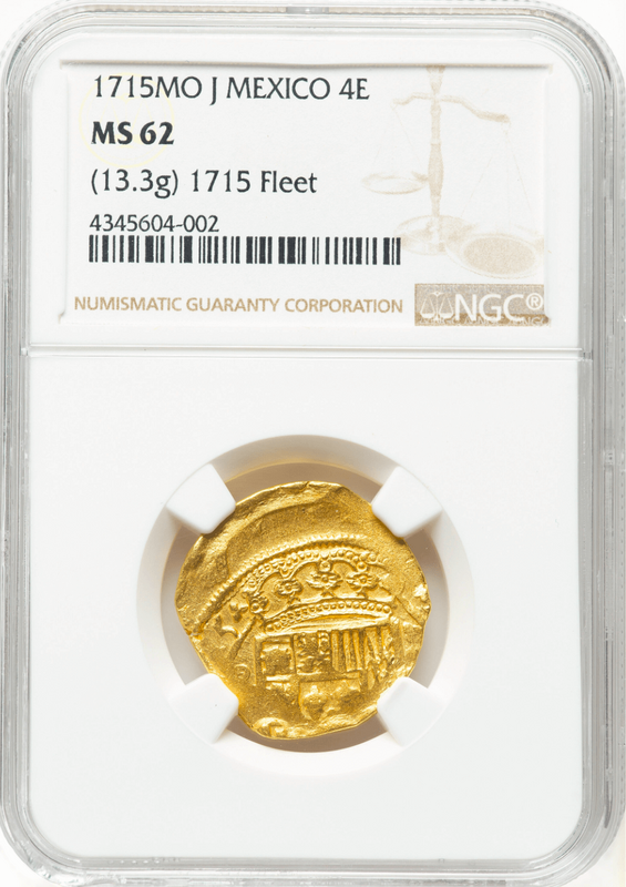 Mexico 4 Escudos 1715 "1715 Fleet Shipwreck" NGC 62 2