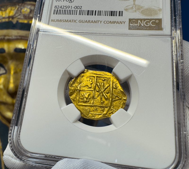 Colombia 2 Escudos 1700 "1715 Fleet Shipwreck" NGC 63 2