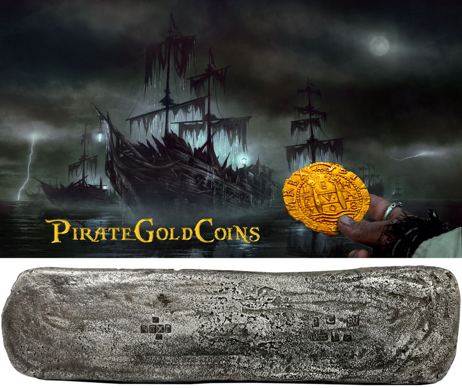 Tumbaga 1528 Shipwreck "Hernan Cortes - Aztec Treasure" 8 lb Silver Bar 2