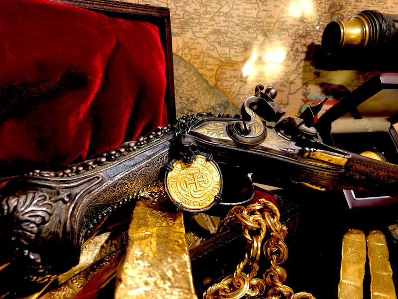 Skull Pendant Mexico 1714 8 Escudos Replica Shipwreck Jewelry Treasure Coin 4