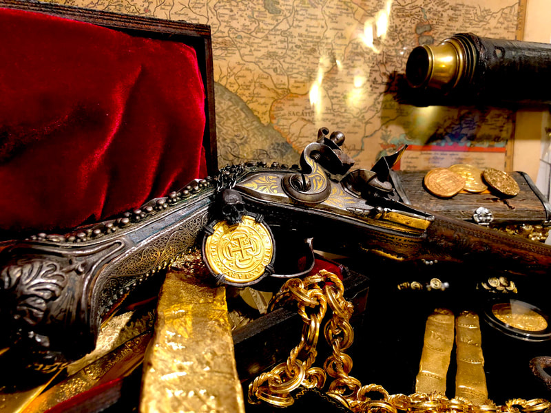 Skull Pendant Mexico 1714 8 Escudos Replica Shipwreck Jewelry Treasure Coin 5