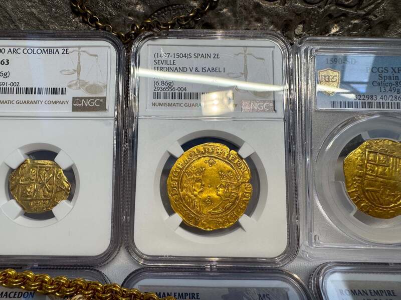 Spain 2 Excelentes 1497 "King & Queen" NGC 45 7