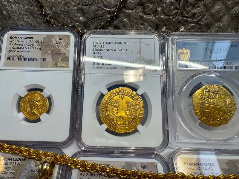 Spain 2 Excelentes 1497 "King & Queen" NGC 45 9