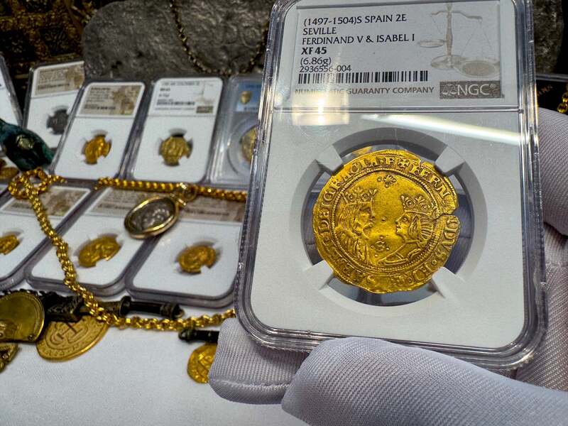 Spain 2 Excelentes 1497 "King & Queen" NGC 45 19