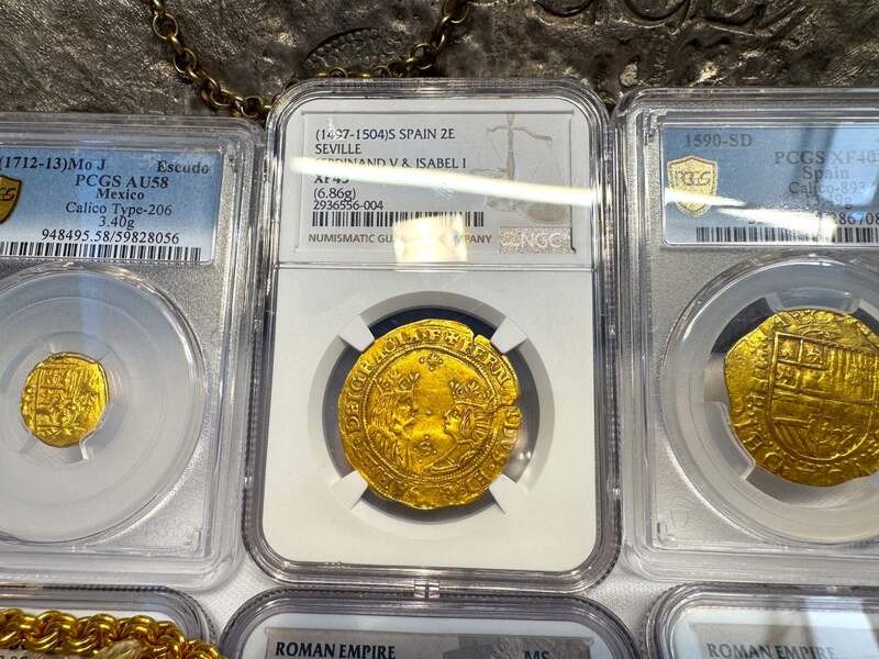 Spain 2 Excelentes 1497 "King & Queen" NGC 45 6