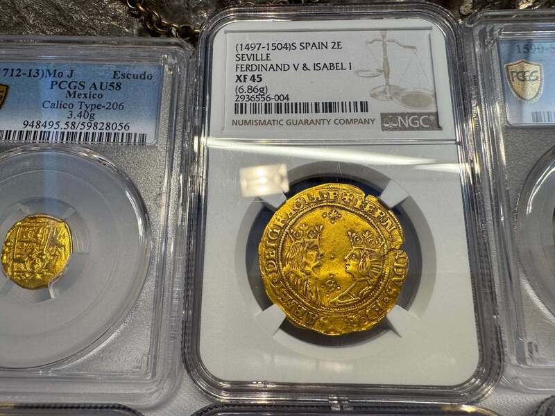 Spain 2 Excelentes 1497 "King & Queen" NGC 45 54