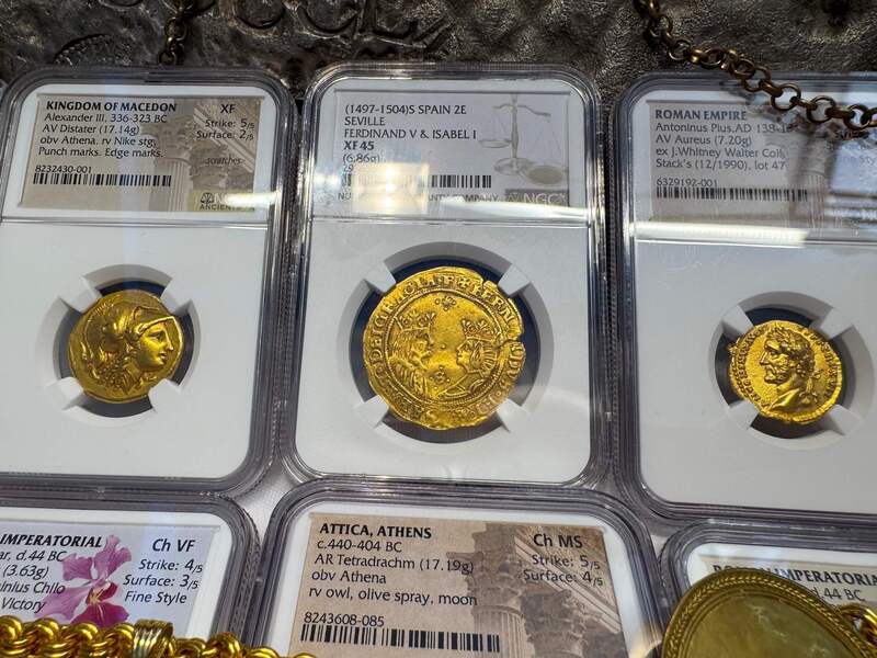 Spain 2 Excelentes 1497 "King & Queen" NGC 45 35