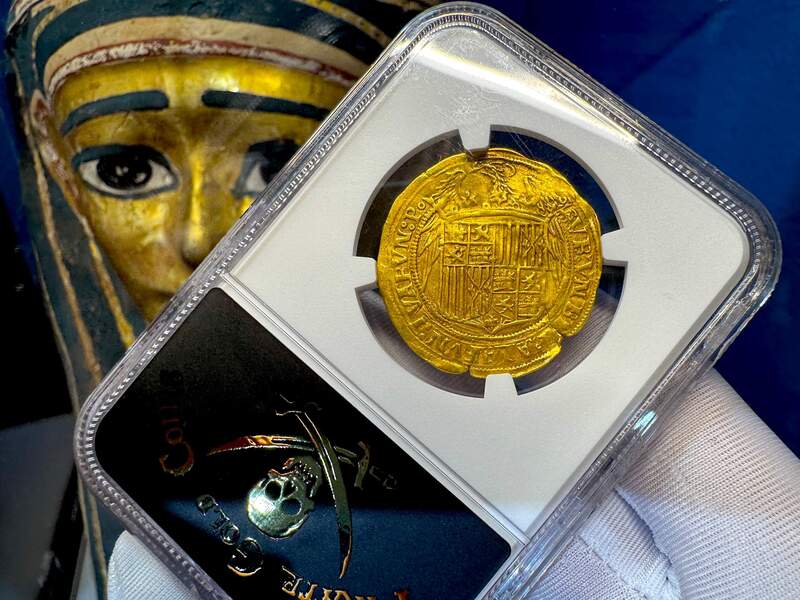 Spain 2 Excelentes 1497 "King & Queen" NGC 45 21