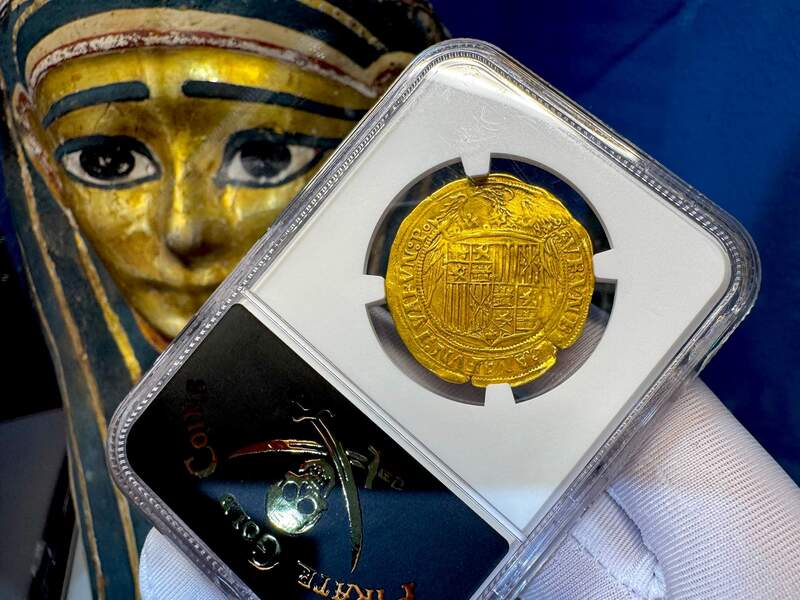 Spain 2 Excelentes 1497 "King & Queen" NGC 45 22