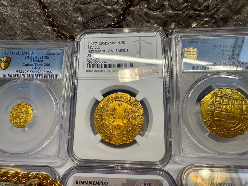 Spain 2 Excelentes 1497 "King & Queen" NGC 45 55