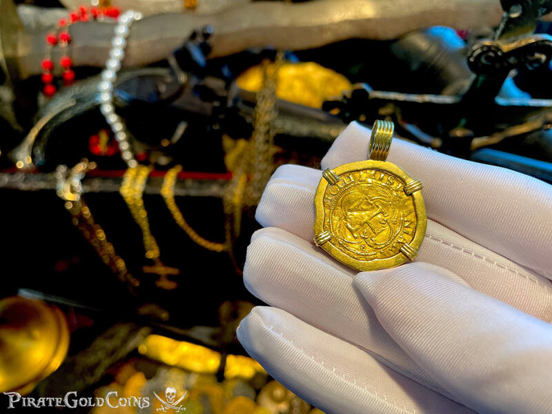 Spain 1 Escudo 1504-55 "Charles & Johanna" 18kt Pendant 2