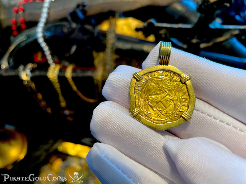 Spain 1 Escudo 1504-55 "Charles & Johanna" 18kt Pendant