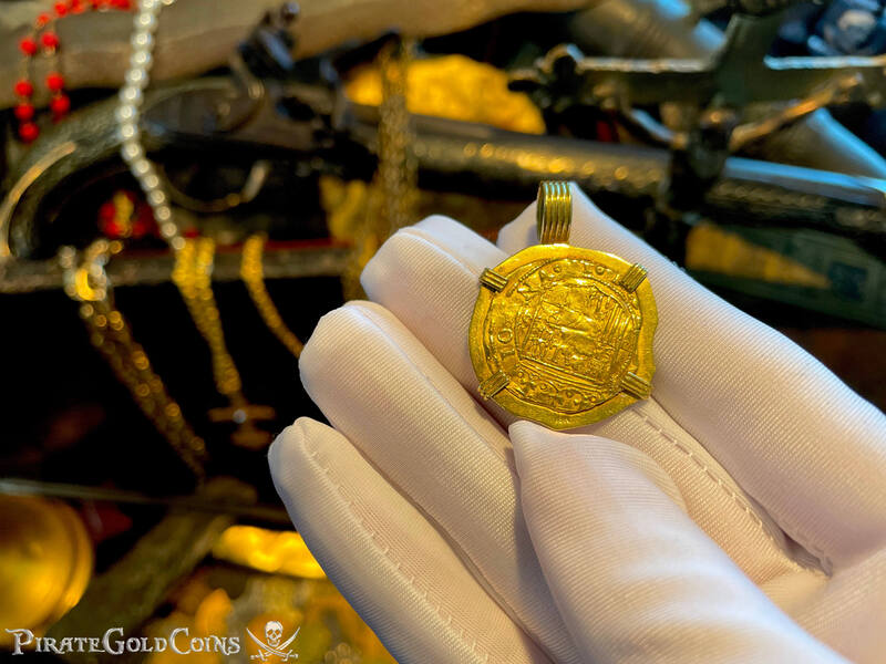 Spain 1 Escudo 1504-55 "Charles & Johanna" 18kt Pendant 7