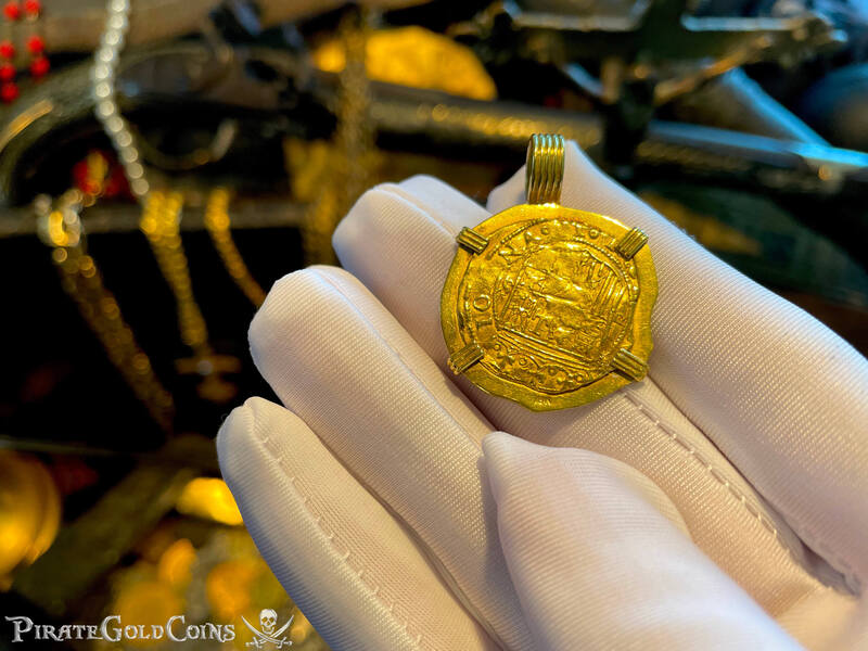 Spain 1 Escudo 1504-55 "Charles & Johanna" 18kt Pendant 9