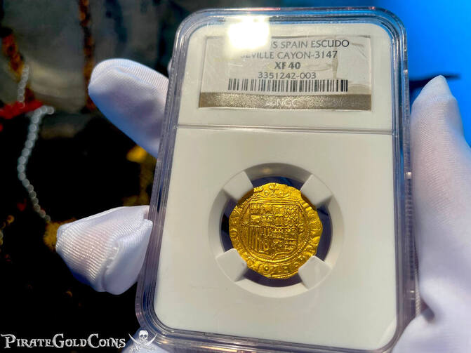 Spain 1 Escudo 1516-56 "Great Details" NGC 40