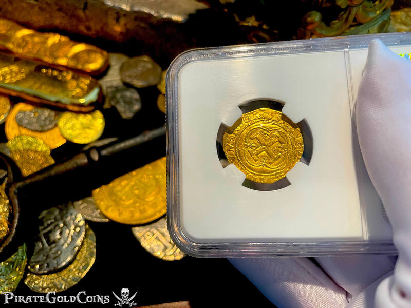 Spain 1 Escudo 1516-56 "Great Details" NGC 40 7