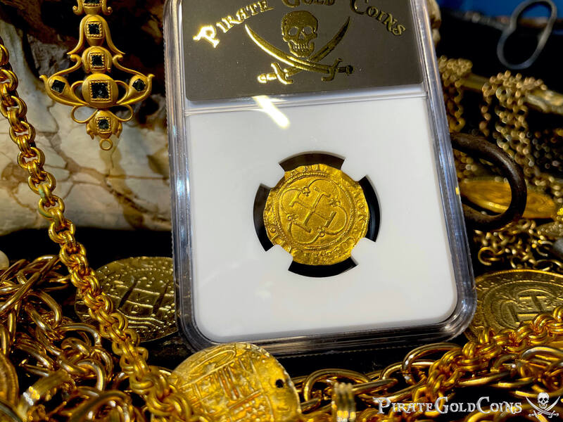 Spain 1 Escudo 1516-56 "Charles & Joanna" NGC 62 19