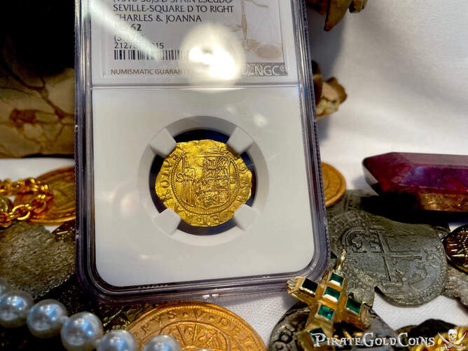 Spain 1 Escudo 1516-56 "Mint State" NGC 62