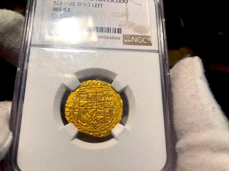 Spain 1 Escudo 1516-56 "Mint State" NGC 63 2