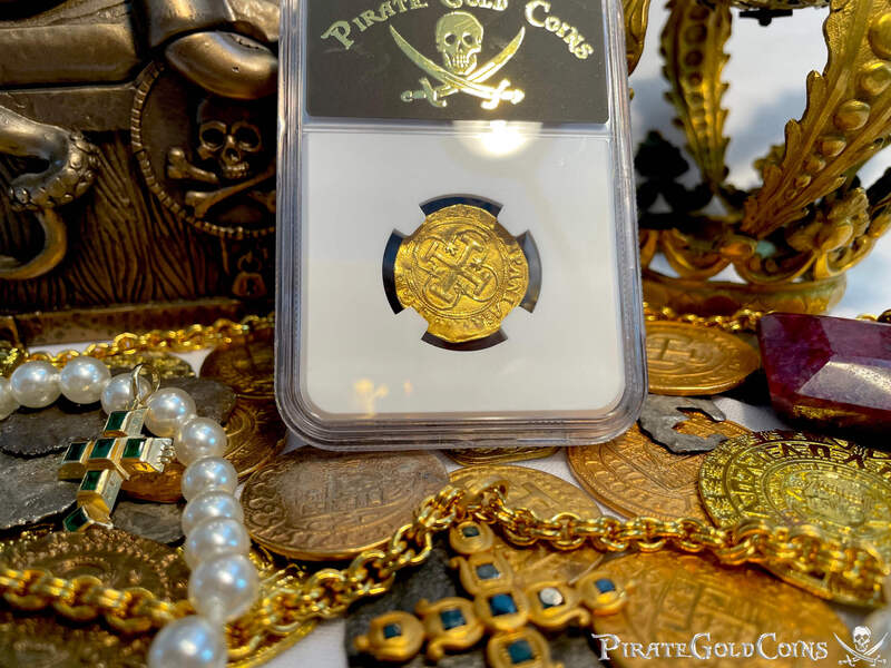 Spain 1 Escudo 1516-56 "Great Details" NGC AU 13