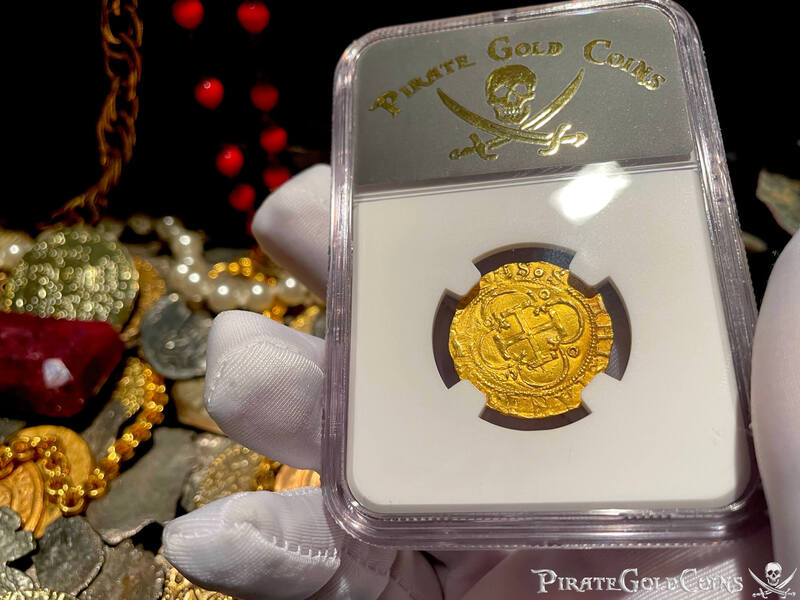 Spain 1 Escudo 1516-56 "Great Details" NGC UNC Dets 3