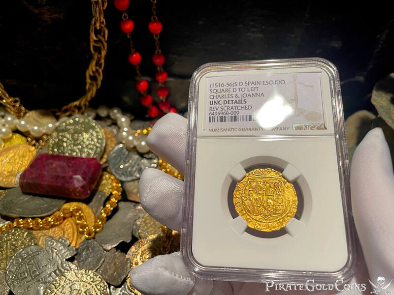 Spain 1 Escudo 1516-56 "Great Details" NGC UNC Dets 12