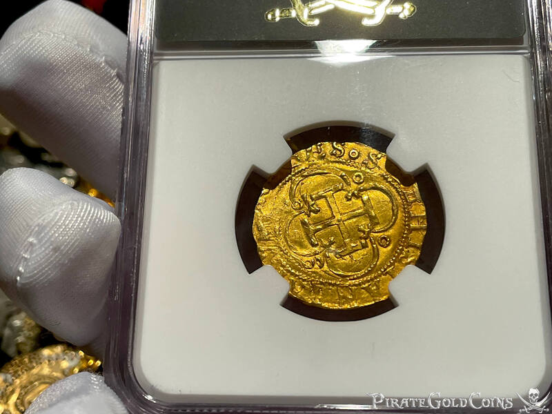 Spain 1 Escudo 1516-56 "Great Details" NGC UNC Dets 15