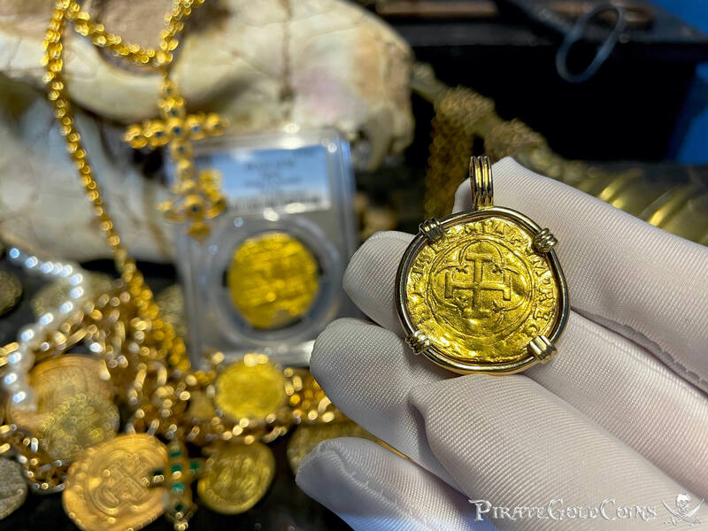Spain 1 Escudo 1516-56 "Charles & Joanna" Pendant 5