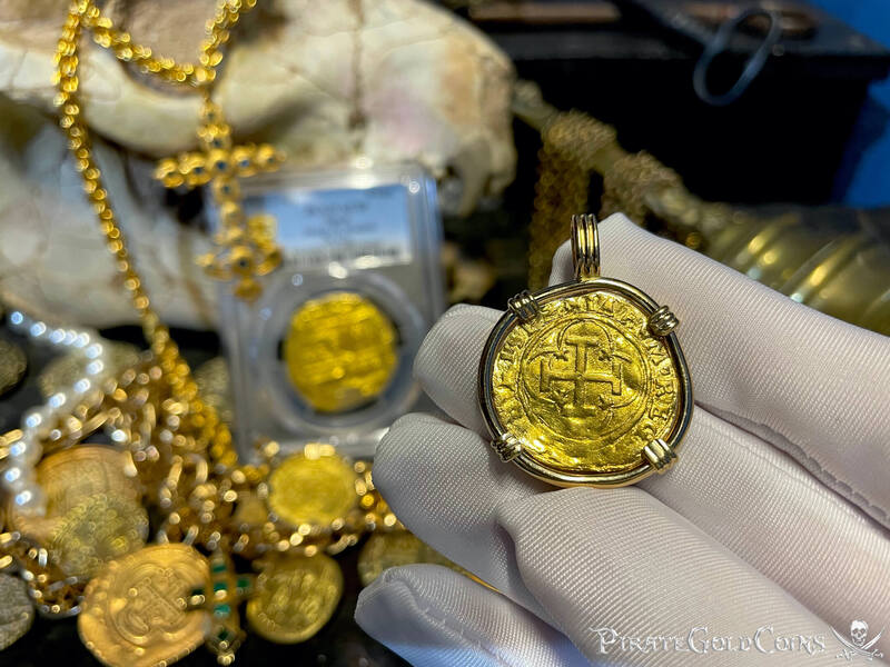 Spain 1 Escudo 1516-56 "Charles & Joanna" Pendant 6