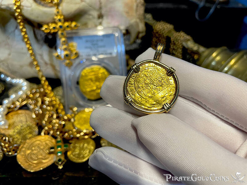 Spain 1 Escudo 1516-56 "Charles & Joanna" Pendant 7