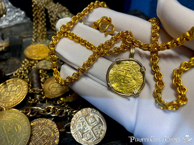 Spain 1 Escudo 1516-56 "Charles & Joanna" Pendant