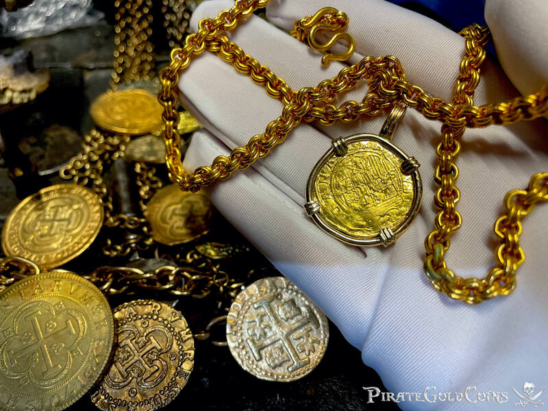 Spain 1 Escudo 1516-56 "Charles & Joanna" Pendant 15