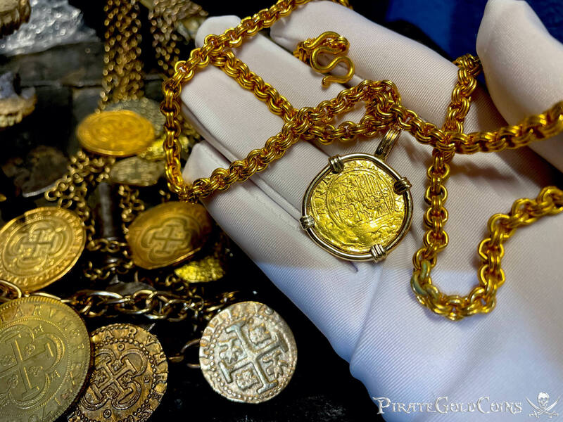 Spain 1 Escudo 1516-56 "Charles & Joanna" Pendant 16