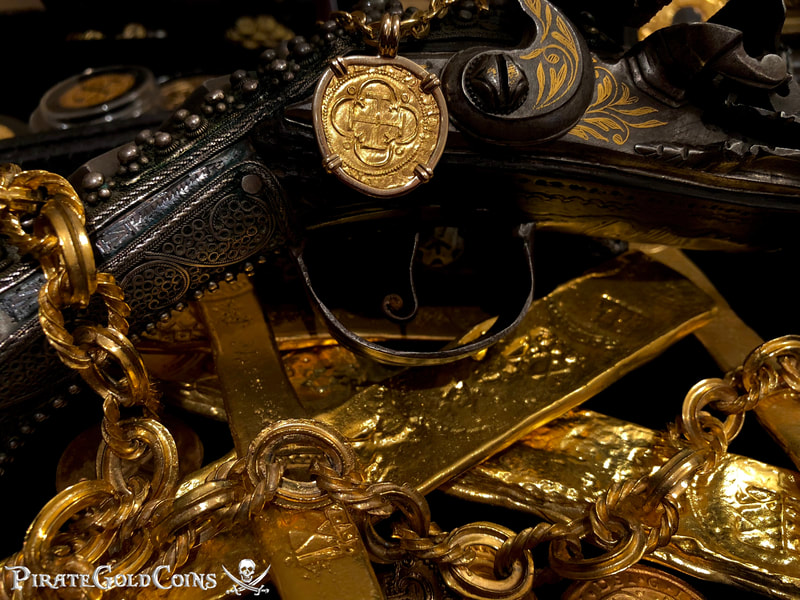 Authentic Spain 1 Escudo 1556-98 Gold Pendant Shipwreck Jewelry Treasure Coin 5