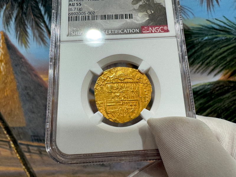 Spain 2 Escudos 1556-98 "Philip II" NGC 55 3