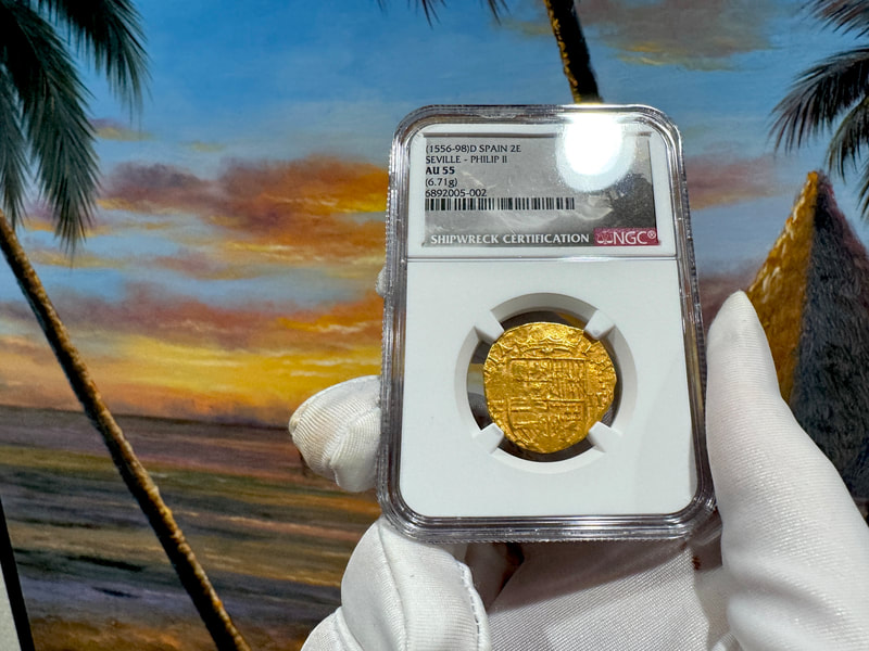 Spain 2 Escudos 1556-98 "Philip II" NGC 55 9
