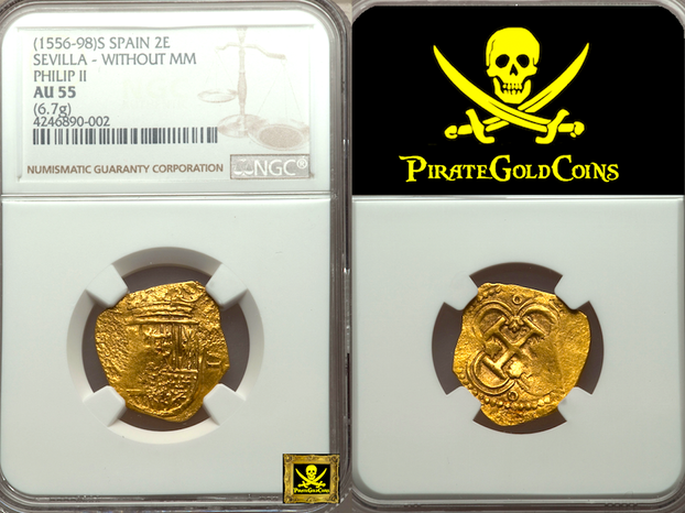 Spain 1556-98 2 Escudos 21