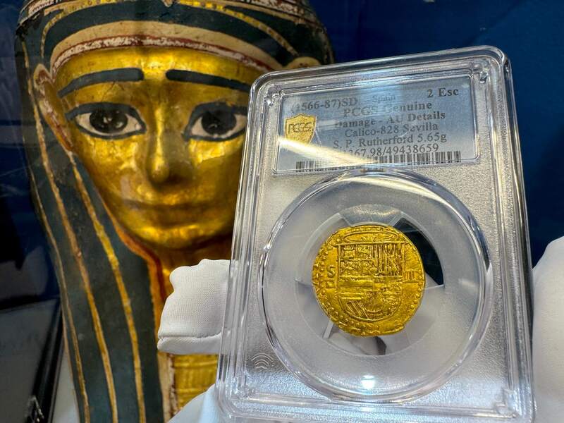 Spain 2 Escudos 156-98 "Philip II" PCGS AU 4