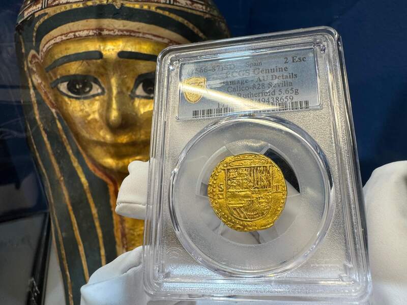 Spain 2 Escudos 156-98 "Philip II" PCGS AU 16